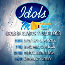 Idols SA Season 11 Auditions venues and dates