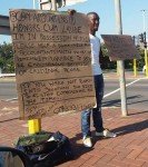 Is this Proudly South African begging on street with Bcom Accounting Honors Cum Laude
