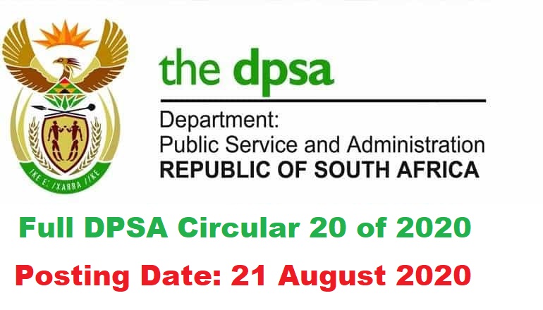 ALL DPSA Circular Jobs for August 2020