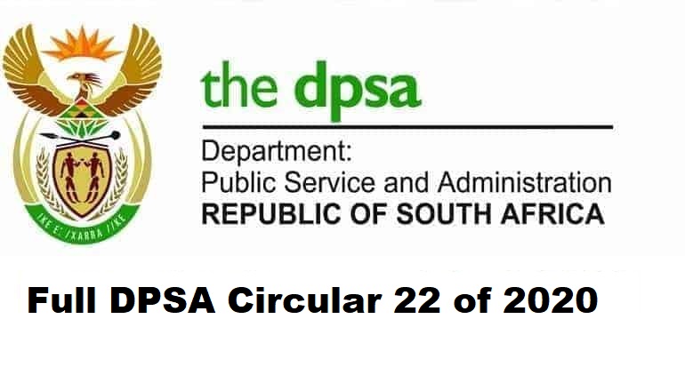 Full DPSA Circular 22 of 2020