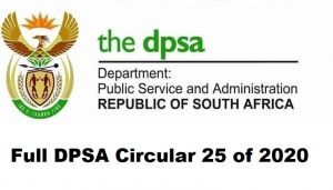 Full DPSA Circular 25 of 2020