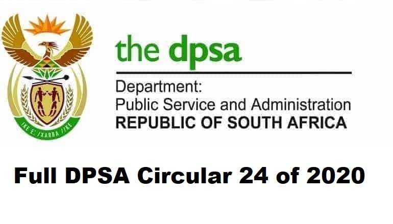 Full DPSA Circular 24 of 2020
