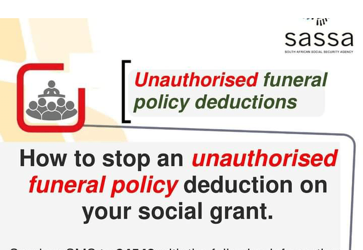 How To Stop Unauthorised Funeral Policy Deductions On Your Social Grant