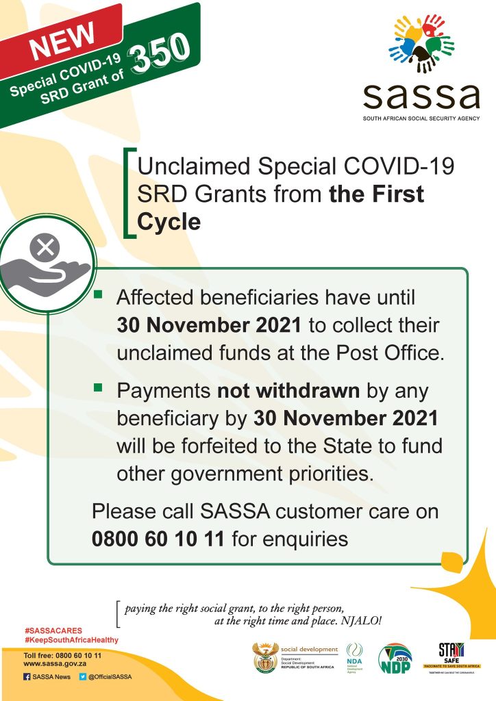 SASSA R350 grant payment dates
