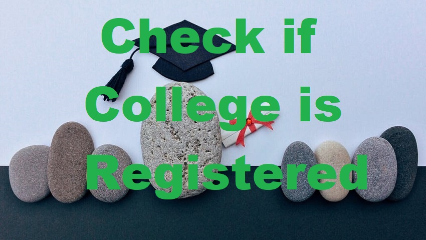 Check if a College is Registered