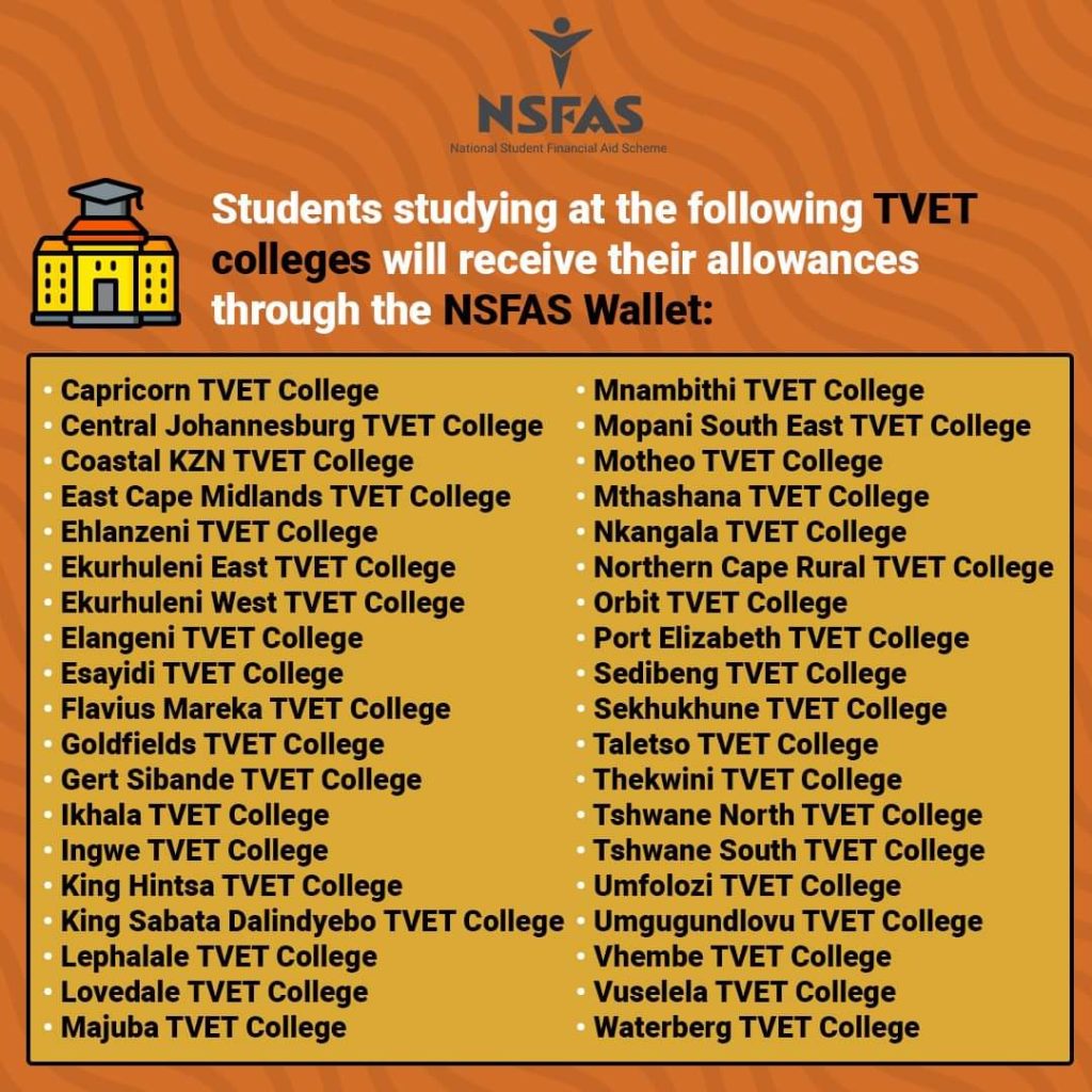NSFAS Application As A TVET College Student