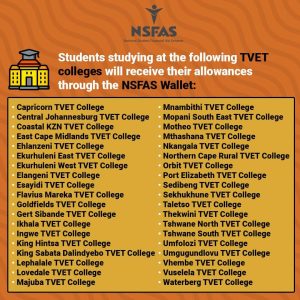 NSFAS Application As A TVET College Student