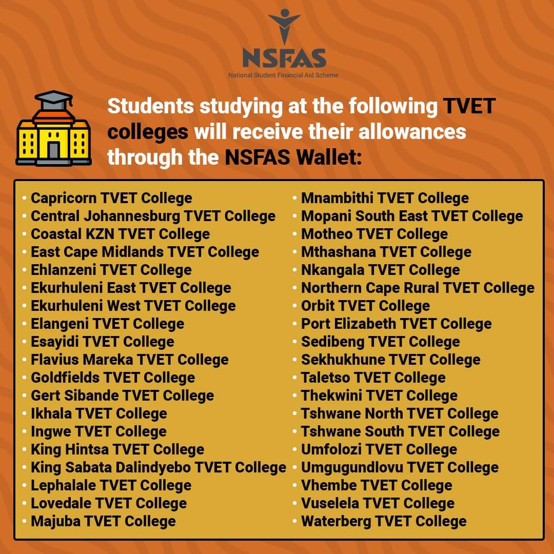 What Does Nsfas Cover At Tvet College What Does Nsfas Cover At Tvet College