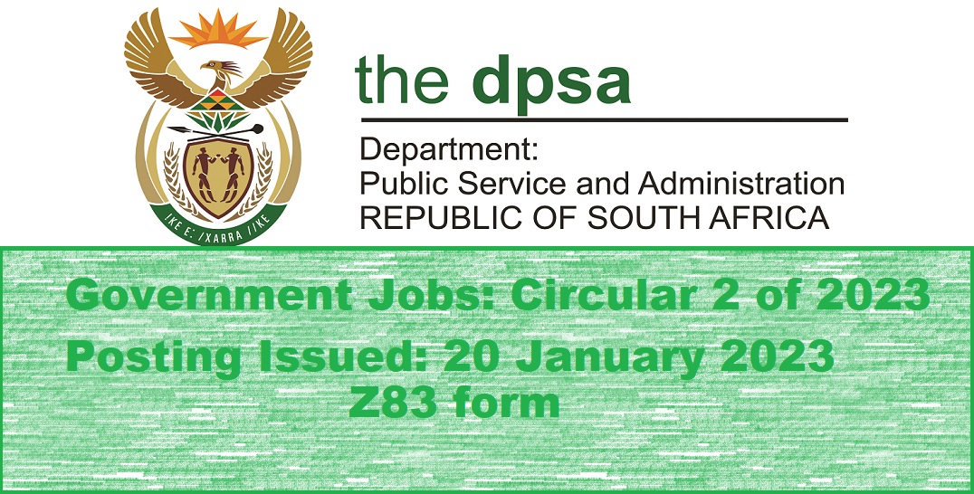 Government Jobs: Circular 2 of 2023