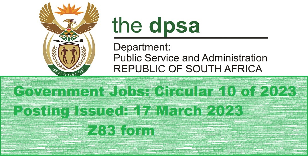 Government Jobs: Circular 10 of 2023