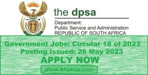 Government Jobs: Circular 18 of 2023